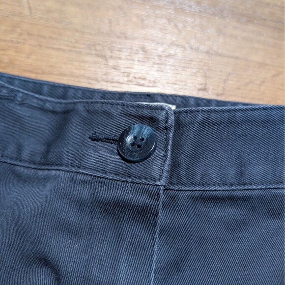 LL Bean Wrinkle-Free Bayside Pants Womens 14 Reg Classic Fit Chinos Blue - Picture 3 of 11